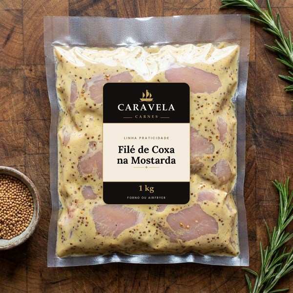 Filé Coxa E Sobrecoxa na Mostarda